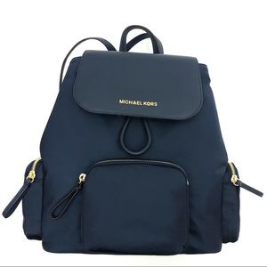 New MICHAEL KORS Abbey Navy Cargo Backpack